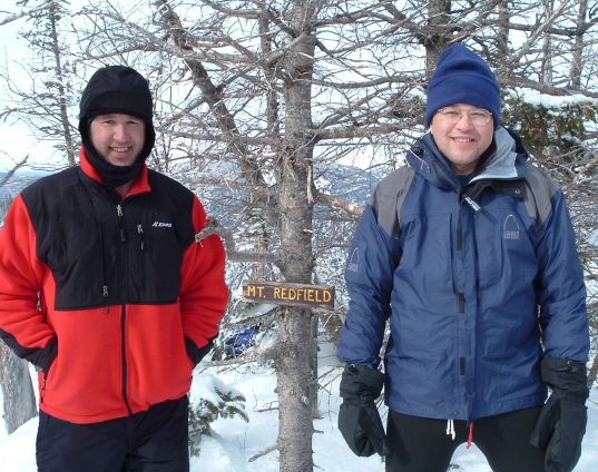 David White and Sam White on Mt. Redfield